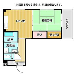 間取図画像 1DK