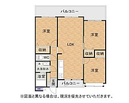 サンライフ九工大駅前1 3LDKの間取図画像