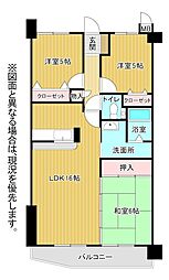 エクレール到津 3LDKの間取図画像