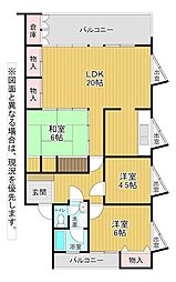 ヴィラージュ八景園 3LDKの間取図画像