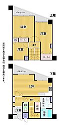 グランドパレス守恒2 3LDKの間取図画像