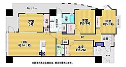 ライフプラザ一枝学園南弐番館東棟 4LDKの間取図画像