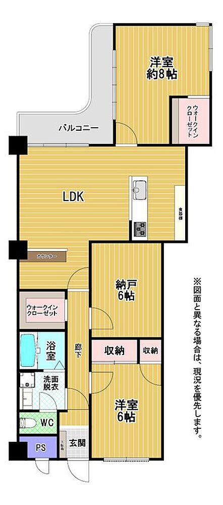 全居室は6帖以上とゆとりのある間取りです