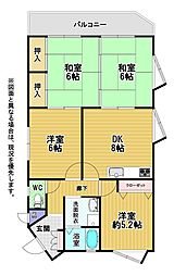 リヴィエールタウン二島 4DKの間取図画像