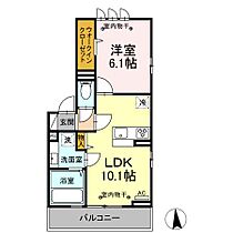 山梨県甲府市塩部4丁目14-13（賃貸アパート1LDK・3階・40.04㎡） その2