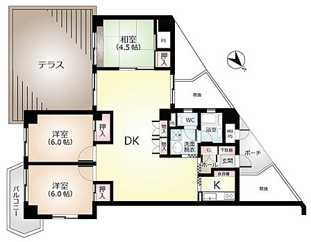 3LDK 間取り
