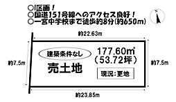 売土地　一宮町上新切　全9区画