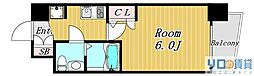 SEST新大阪 1Kの間取図画像