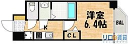 ArtizA新大阪D.C. 1Kの間取図画像