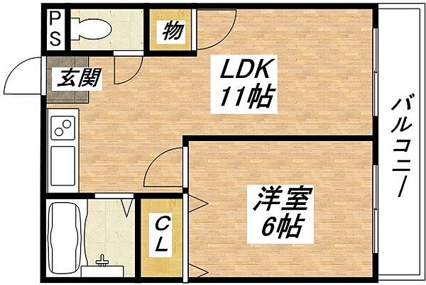 エスパス南巽 ｜大阪府大阪市平野区加美北4丁目(賃貸マンション1LDK・3階・34.17㎡)の写真 その2