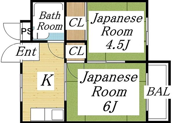 ハイグレード巽 ｜大阪府大阪市生野区巽南3丁目(賃貸マンション2K・3階・28.00㎡)の写真 その2