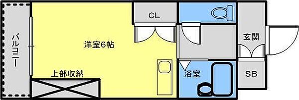 アローズパーク 615｜大阪府大阪市生野区鶴橋1丁目(賃貸マンション1R・6階・16.80㎡)の写真 その2