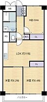 ニュー大阪ハイツ  ｜ 大阪府大阪市淀川区宮原2丁目（賃貸マンション3LDK・6階・64.90㎡） その2