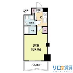 セレニテ新大阪弐番館 11階1Kの間取り