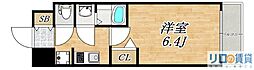 プレサンス西中島南方セレスト 6階1Kの間取り