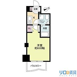 セレニテ新大阪弐番館 10階1Kの間取り