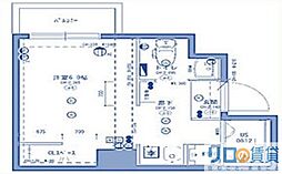 CityLifeプレサンス新大阪 9階ワンルームの間取り