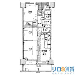 ライオンズマンション新大阪第6 3LDKの間取図画像