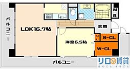 ユニティ北川口 1LDKの間取図画像