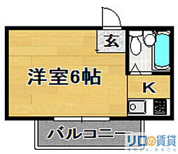スタンドアップ瑞光 ワンルームの間取図画像