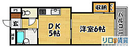 上新庄グランドハイツ北 1DKの間取図画像