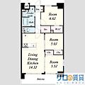 グランジュテ8階18.9万円