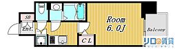 ファーストフィオーレ十三エリオ 1Kの間取図画像