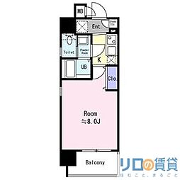 エスリード新大阪コンフォート1番館 1Kの間取図画像