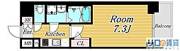 プランドール新大阪パークレジデンス 1Kの間取図画像