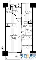 和の杜 2LDKの間取図画像