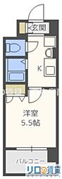 エスリード新大阪SOUTH 1Kの間取図画像