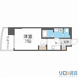 セレニテ三国プリエ 1Kの間取図画像