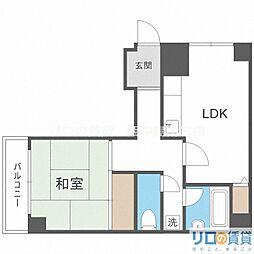 ホワイトハイツ・カドタ 1DKの間取図画像