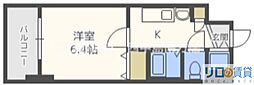 プレサンス新大阪クレスタ 1Kの間取図画像