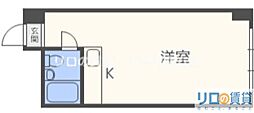 新大阪コーポビアネーズ ワンルームの間取図画像