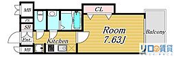 Luxe新大阪SOUTH 1Kの間取図画像