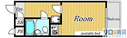 ライオンズマンション新大阪第3 1Kの間取図画像