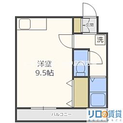 ゴールドマンション ワンルームの間取図画像