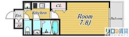 THERESIDENCEH 1Kの間取図画像