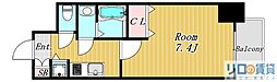 アドバンス新大阪6ビオラ 1Kの間取図画像