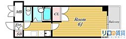 ローズコーポ新大阪8 1Kの間取図画像