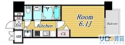 エスライズ新大阪フロント 1Kの間取図画像