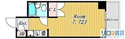 エクセレンス新大阪 1Kの間取図画像