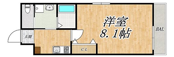 リアコート北田辺 105｜大阪府大阪市東住吉区桑津5丁目(賃貸マンション1K・1階・24.32㎡)の写真 その2