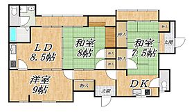 コーポひずる 1A ｜ 大阪府大阪市東住吉区東田辺3丁目（賃貸マンション3LDK・1階・90.00㎡） その2