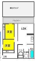 清月マンション 203 ｜ 大阪府大阪市東住吉区桑津3丁目（賃貸マンション2LDK・2階・50.00㎡） その1