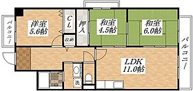 オルト18瓜破 204 ｜ 大阪府大阪市平野区瓜破1丁目（賃貸マンション3LDK・2階・62.10㎡） その2