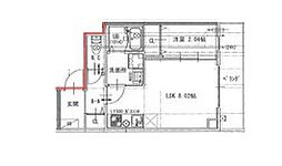 TERRA HIRANOHONMACHI 2階1LDKの間取り