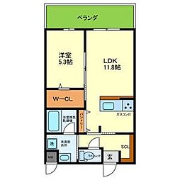 間取図画像 1LDK