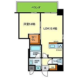 間取図画像 1LDK